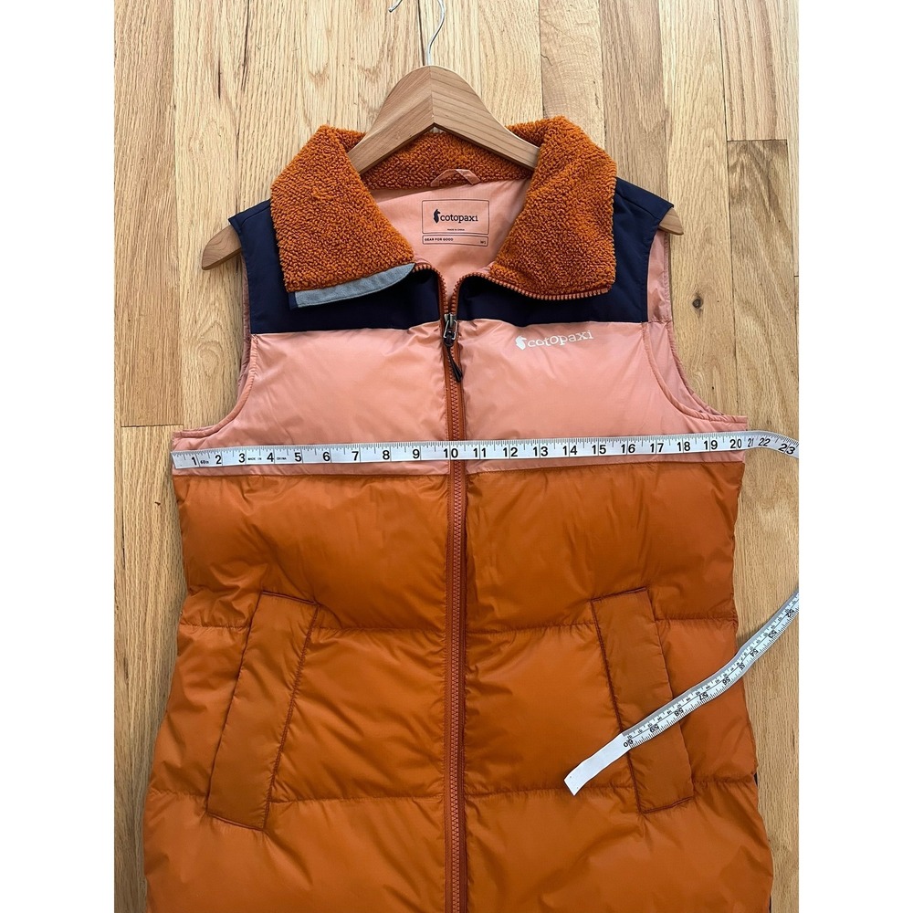 Cotopaxi Solazo Down Vest Womens Small Maritime/Mezcal Colorblock - Picture 7 of 9